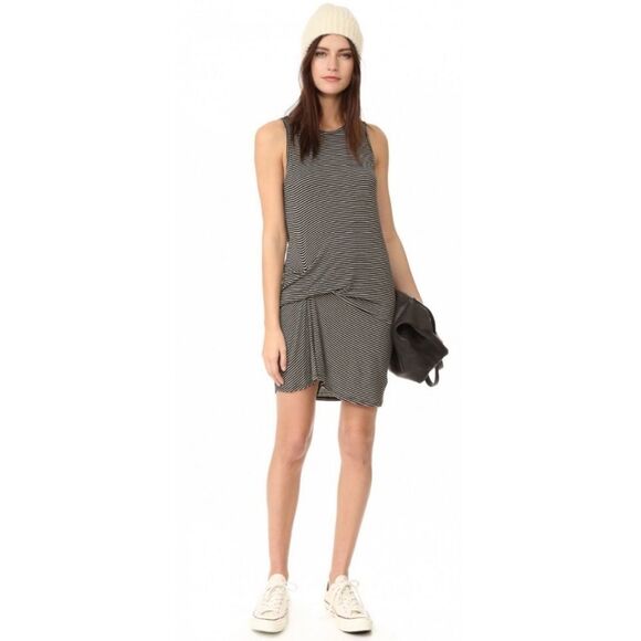 RILLER & FOUNT Ricky Striped Modal Dress M - Picture 1 of 10
